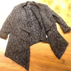 Black and White Sweater Jacket